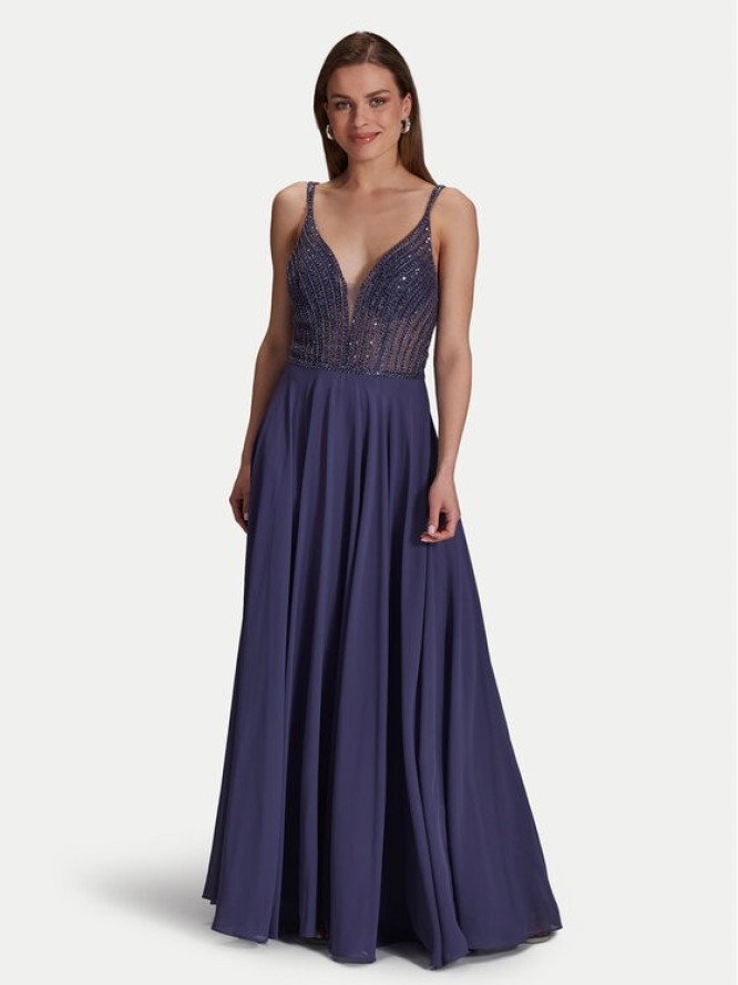 Hey Kyla Sukienka wieczorowa 5AI056HK Fioletowy Regular Fit