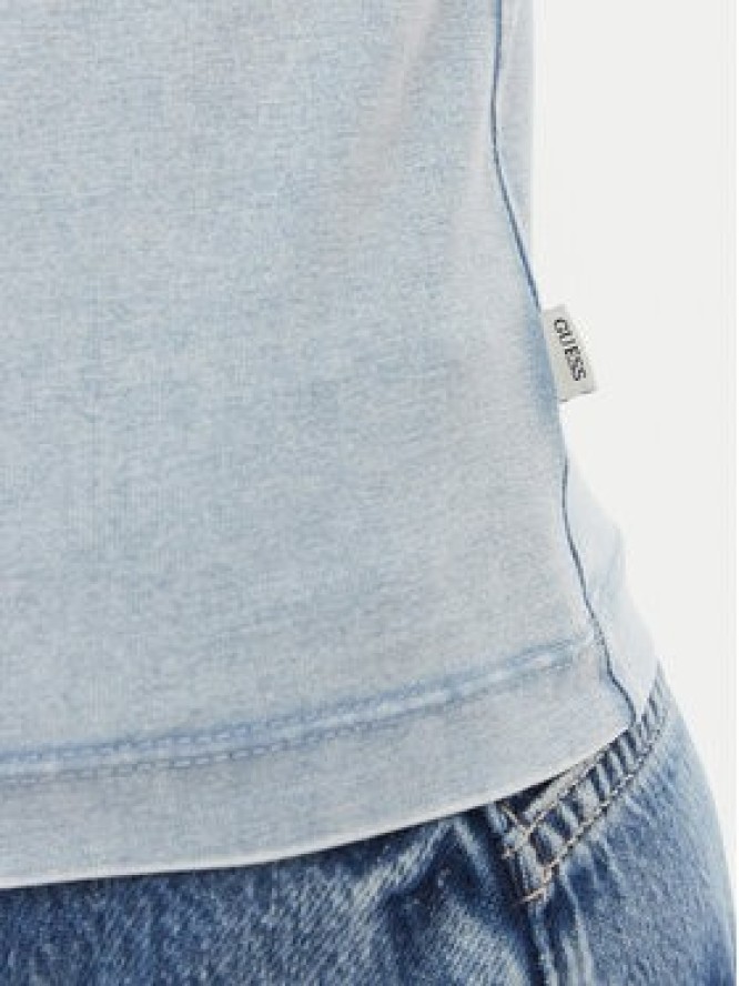 Guess Jeans T-Shirt W6GIA6 KCTL1 Niebieski Slim Fit