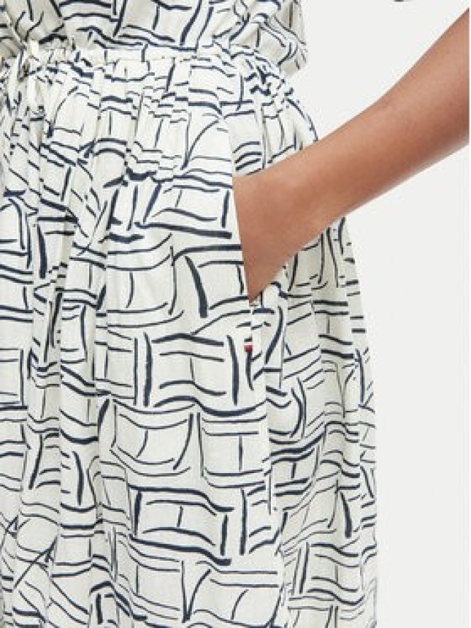 Tommy Hilfiger Sukienka koszulowa WW0WW49633 Beżowy jasny Regular Fit