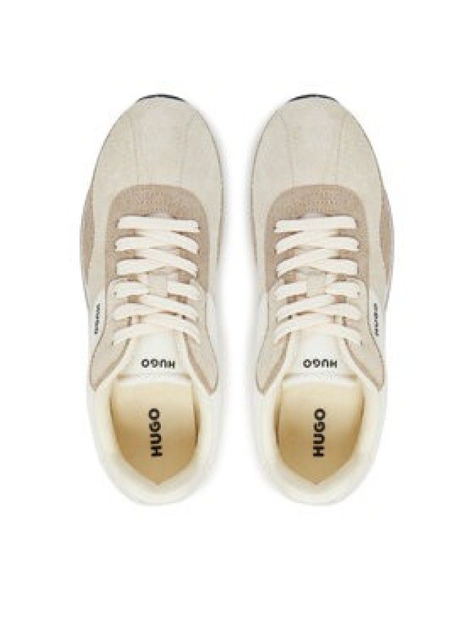 HUGO Sneakersy Kiria Runn hsdme 50541592 Écru