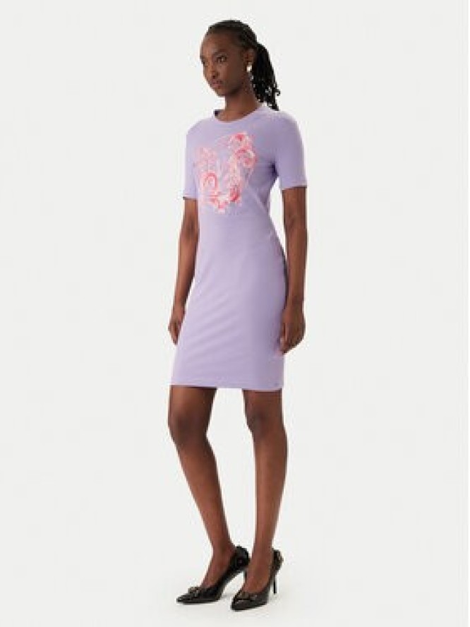 Versace Jeans Couture Sukienka codzienna 80HAOE01 CJ02E Fioletowy Slim Fit