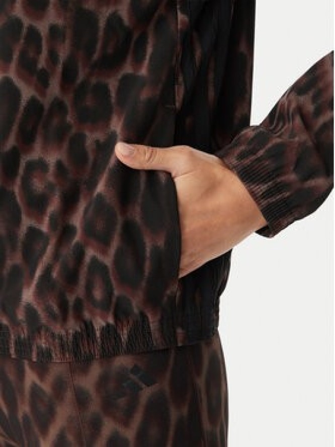 adidas Bluza Workout Essentials Leopard Woven KD7612 Brązowy Regular Fit