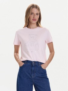 Guess T-Shirt V5BI16 K8FQ4 Różowy Regular Fit