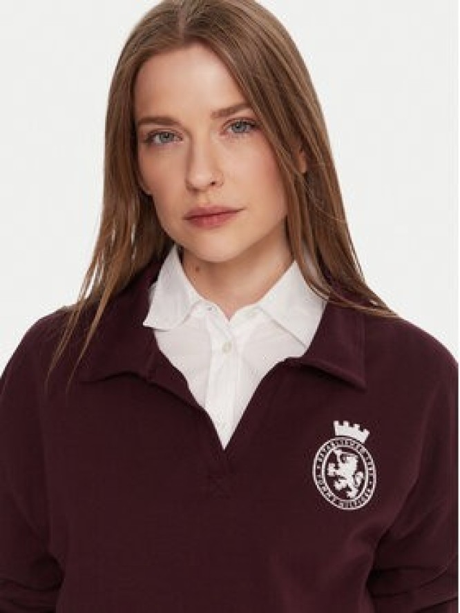 Tommy Hilfiger Bluza UW0UW06078 Bordowy Regular Fit