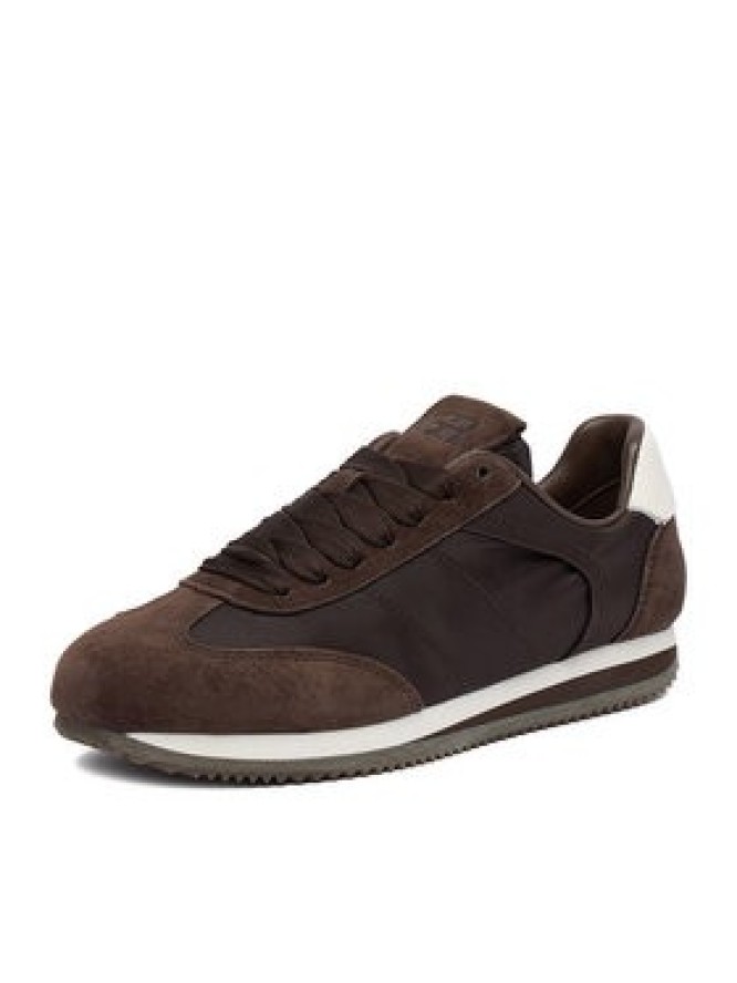 GINO ROSSI Sneakersy C-7657D Brązowy ciemny