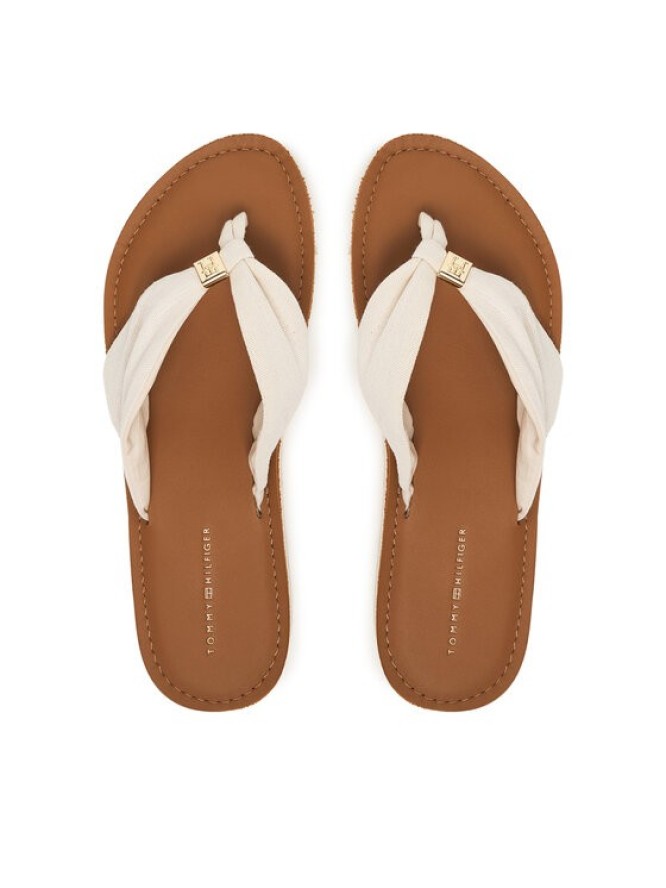 Tommy Hilfiger Japonki Th Ltr Footbed Summer Sandal FW0FW09194 Écru