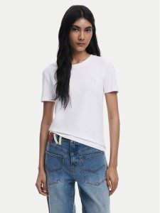 Desigual T-Shirt Amber 25WWTK07 Biały Regular Fit