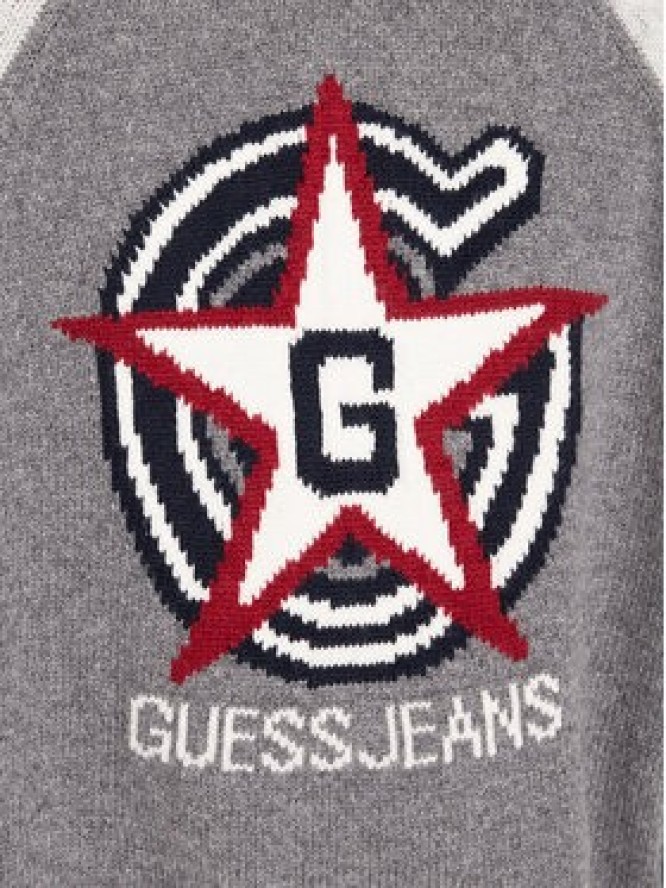 Guess Jeans Kardigan W5BR12 Z0561 Szary Relaxed Fit