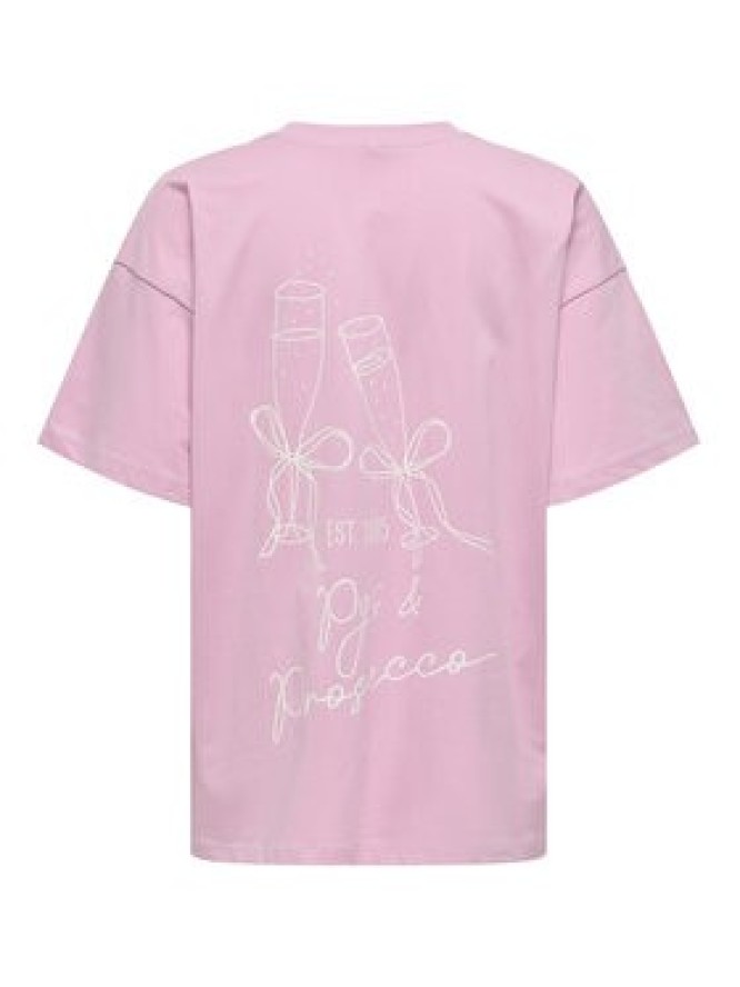 ONLY T-Shirt Vivvi 15346761 Różowy Regular Fit