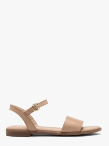 Beżowe sandały damskie płaskie