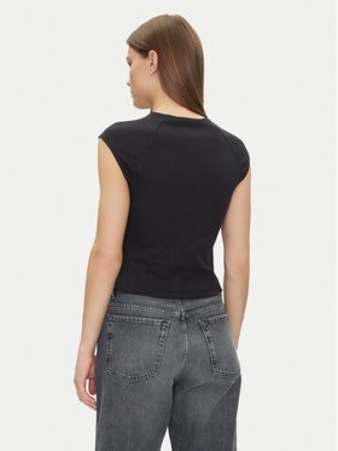 Calvin Klein Bluzka Liquid Touch Top K20K208422 Czarny Slim Fit
