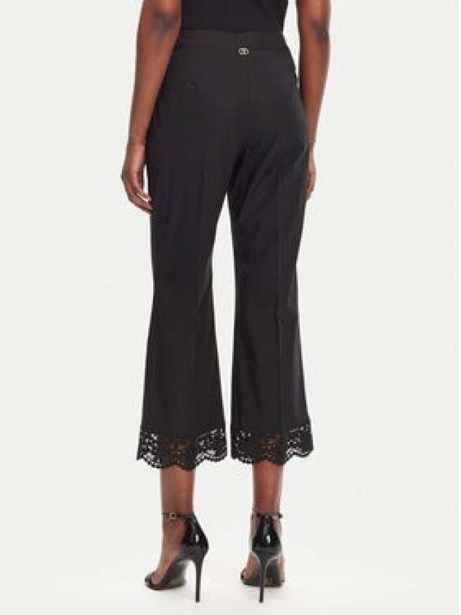 TWINSET Spodnie materiałowe 251TT2094 Czarny Straight Fit