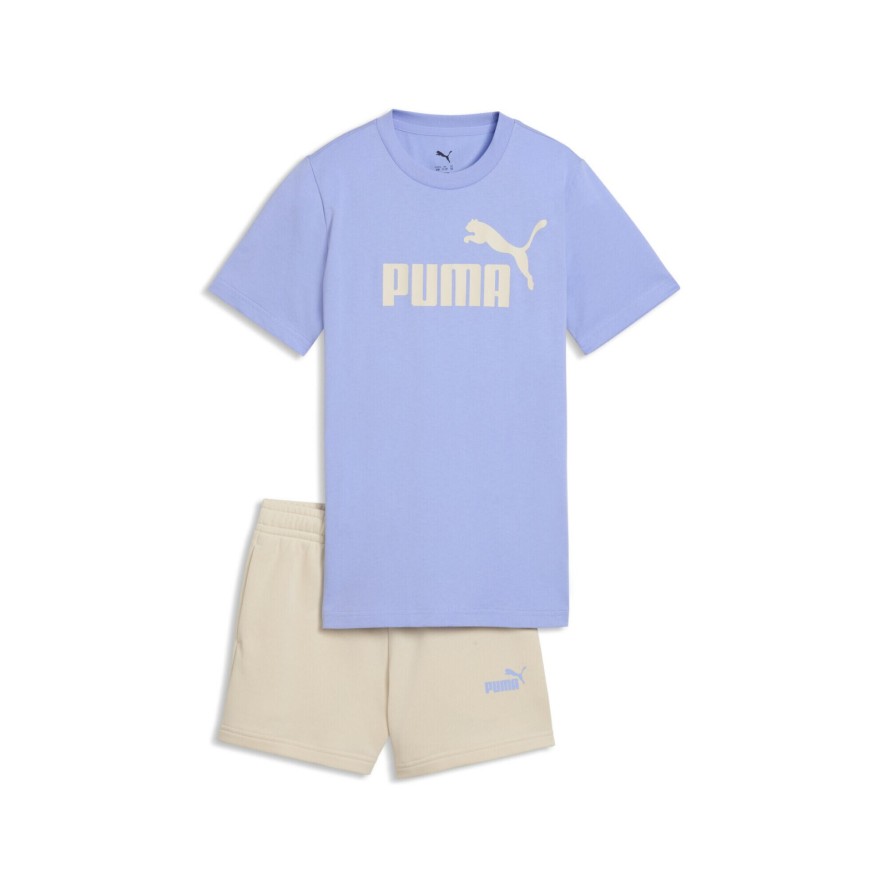 Młodzieżowy zestaw Essentials z koszulką i szortami z logo No.1 PUMA