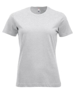 clique New Classic-T Women – Klasyczny t-shirt z bawełny ringspun – ash
