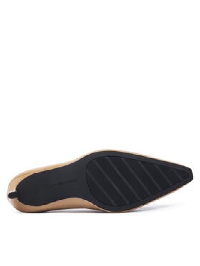 Tommy Hilfiger Szpilki Squared Toe High Heel Lth Pump FW0FW09510 Brązowy jasny