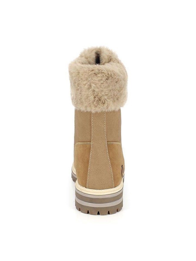 Kimberfeel Botki zimowe "Thea" w kolorze beżowym rozmiar: 36