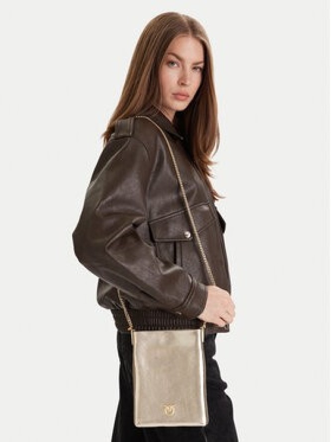 PINKO Torebka Flat Satchel AI 25-26 PCPL 105352 A2O9 Złoty