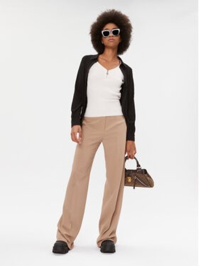 Morgan Bluzka 232-MBANZA Écru Slim Fit