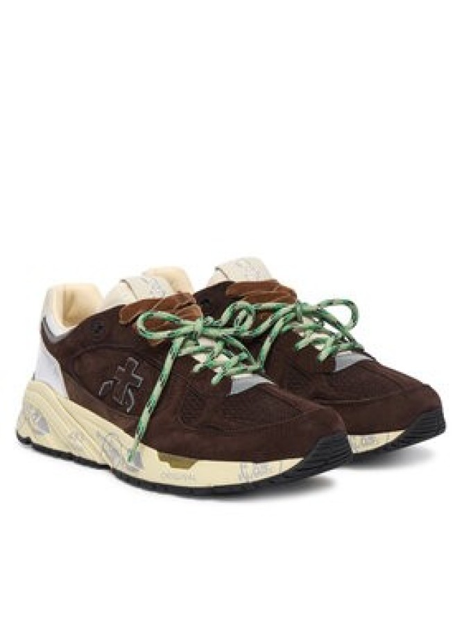 Premiata Sneakersy Mased Var 8596L Brązowy ciemny