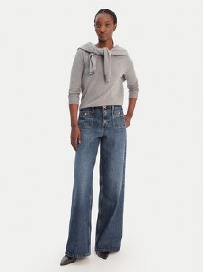 Tommy Hilfiger Sweter WW0WW44984 Szary Regular Fit