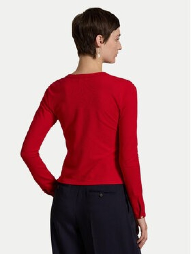 Polo Ralph Lauren Kardigan 211941175006 Czerwony Slim Fit