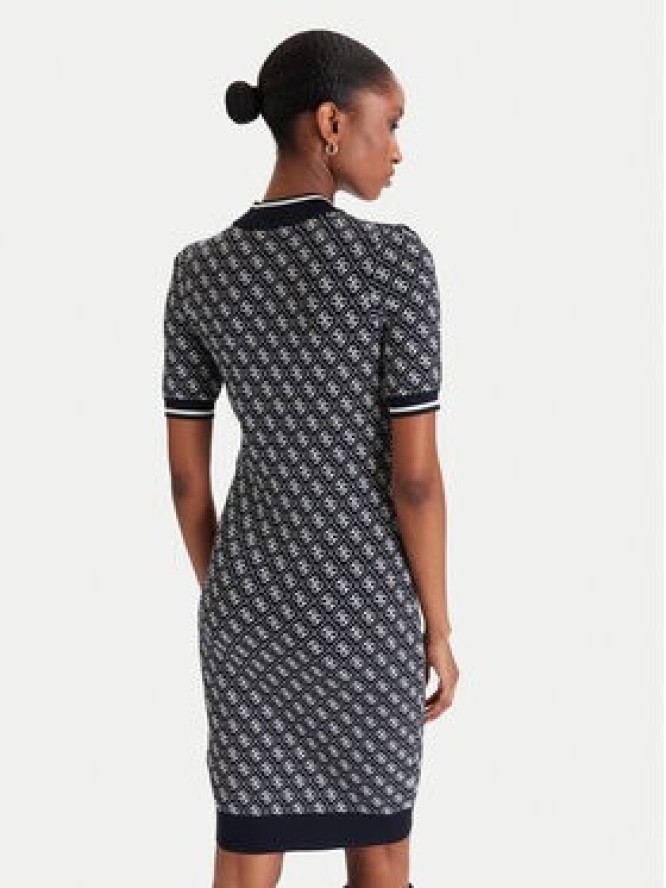 Guess Sukienka dzianinowa W3YK39 Z37K0 Granatowy Regular Fit