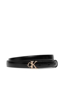 Calvin Klein Pasek Round Ck Buckle Smooth 15Mm LV04F7085G Czarny