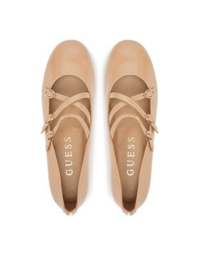 Guess Baleriny FLTKAL PAF02 Beżowy
