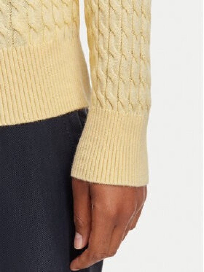 Tommy Hilfiger Sweter WW0WW44993 Żółty jasny Regular Fit