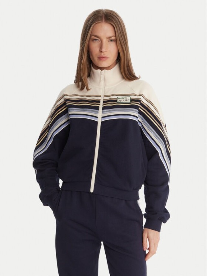 Lacoste Bluza SF5247 Granatowy Relaxed Fit