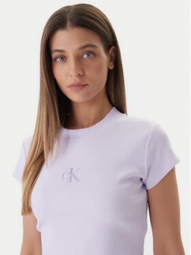 Calvin Klein Jeans T-Shirt LV047AB802 Różowy Regular Fit