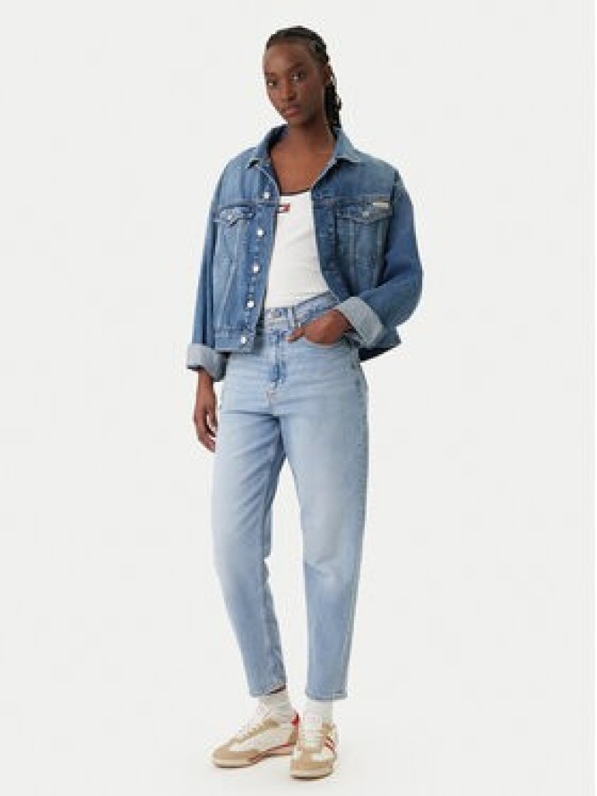 Tommy Jeans Top DW0DW22261 Biały Slim Fit