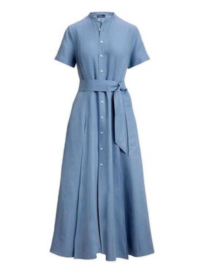 Polo Ralph Lauren Sukienka koszulowa 211972054001 Błękitny Regular Fit