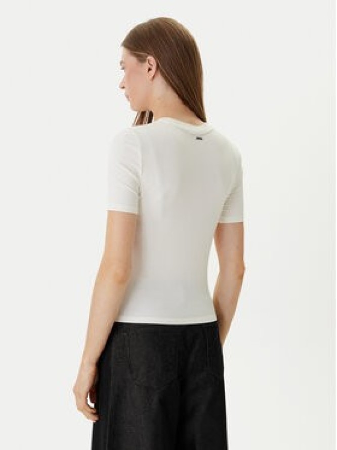 Calvin Klein T-Shirt LV044D246G Écru Slim Fit