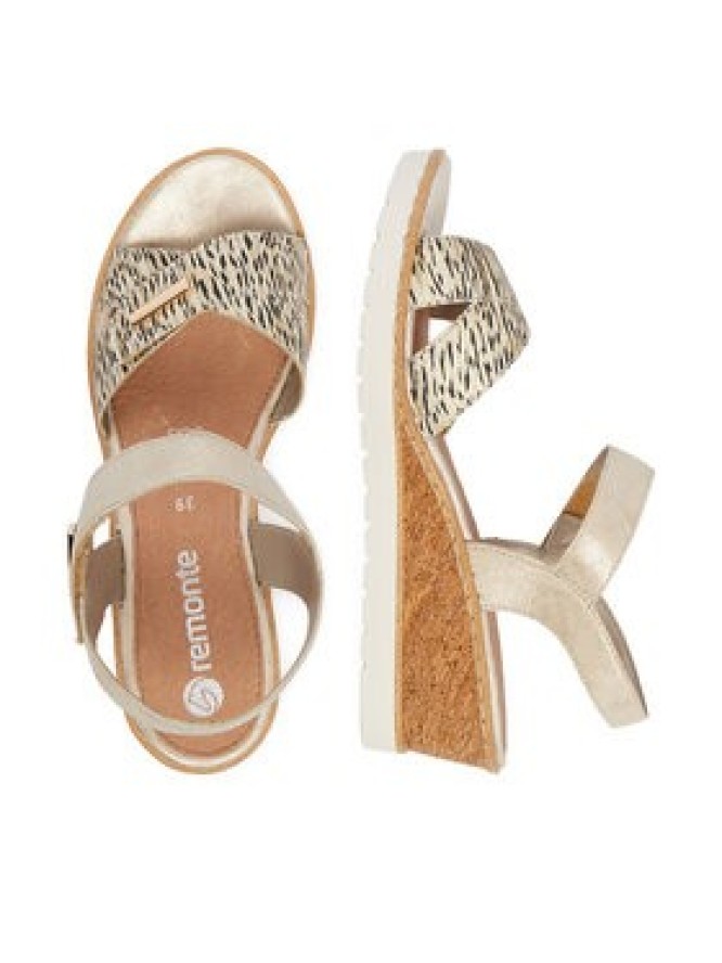 Remonte Sandały CEO-R6266-90 Złoty