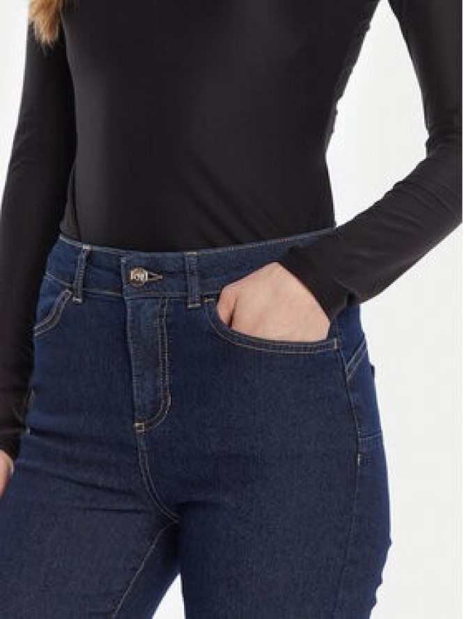 Rinascimento Jeansy CFC0125300003 Granatowy Flare Fit