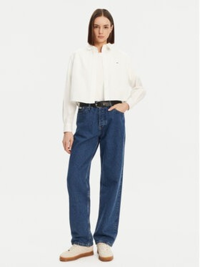 Tommy Jeans Koszula DW0DW19354 Biały Relaxed Fit