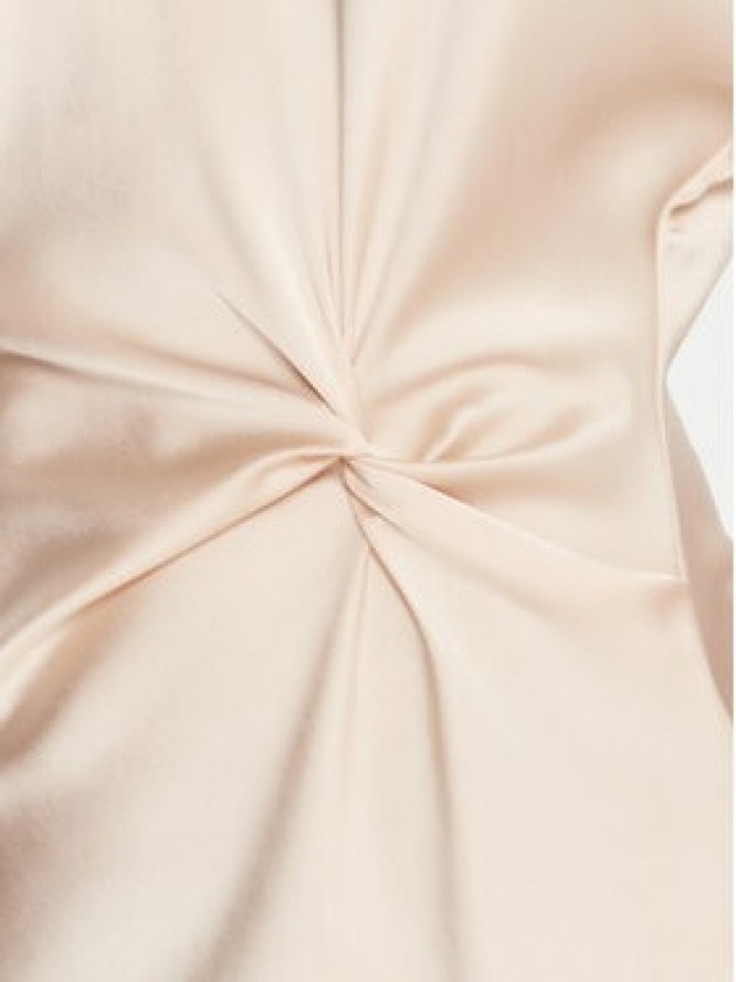 Rinascimento Sukienka koktajlowa CFC0125718003 Beżowy Regular Fit