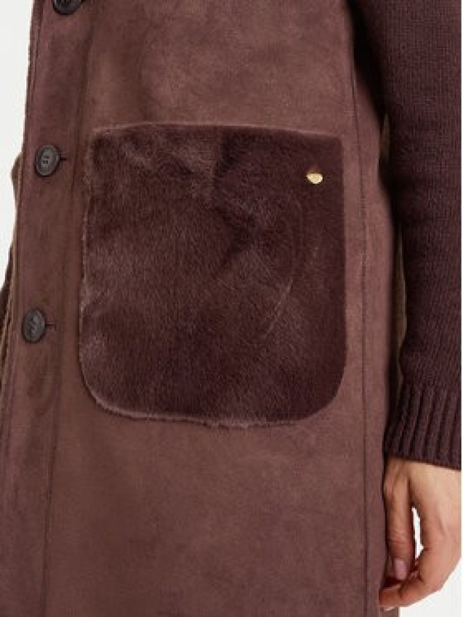 Rinascimento Bezrękawnik CFC0122206003 Brązowy Regular Fit