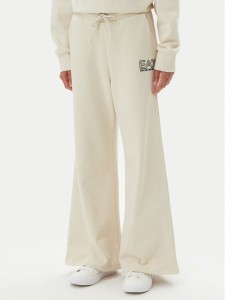 EA7 Emporio Armani Spodnie dresowe 7W000106 AF12473 U1079 Beżowy Loose Fit