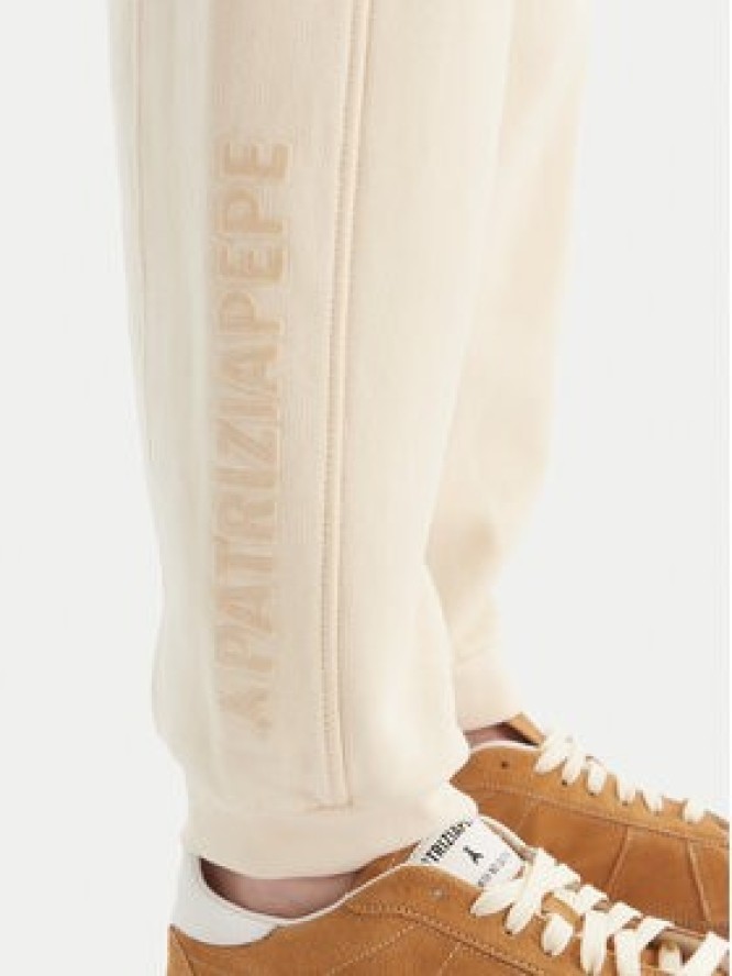 Patrizia Pepe Spodnie dresowe 2P1720/J079 W405 Écru Regular Fit