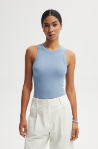 TOP GWEN BŁĘKITNY XL - Flawless