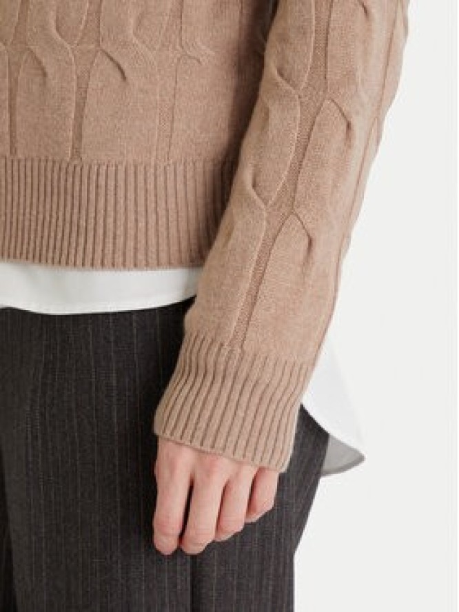 Tommy Hilfiger Kardigan WW0WW47463 Beżowy Regular Fit