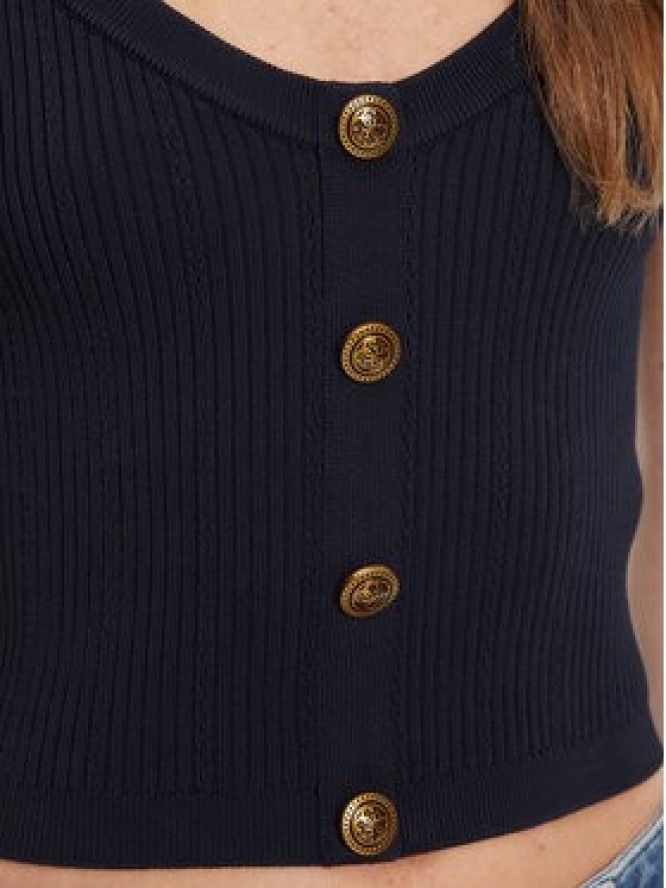 Guess Top W5YR10 Z0130 Granatowy Regular Fit