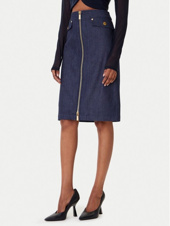 Marciano Guess Spódnica jeansowa 5YPD40 7457A Granatowy Slim Fit