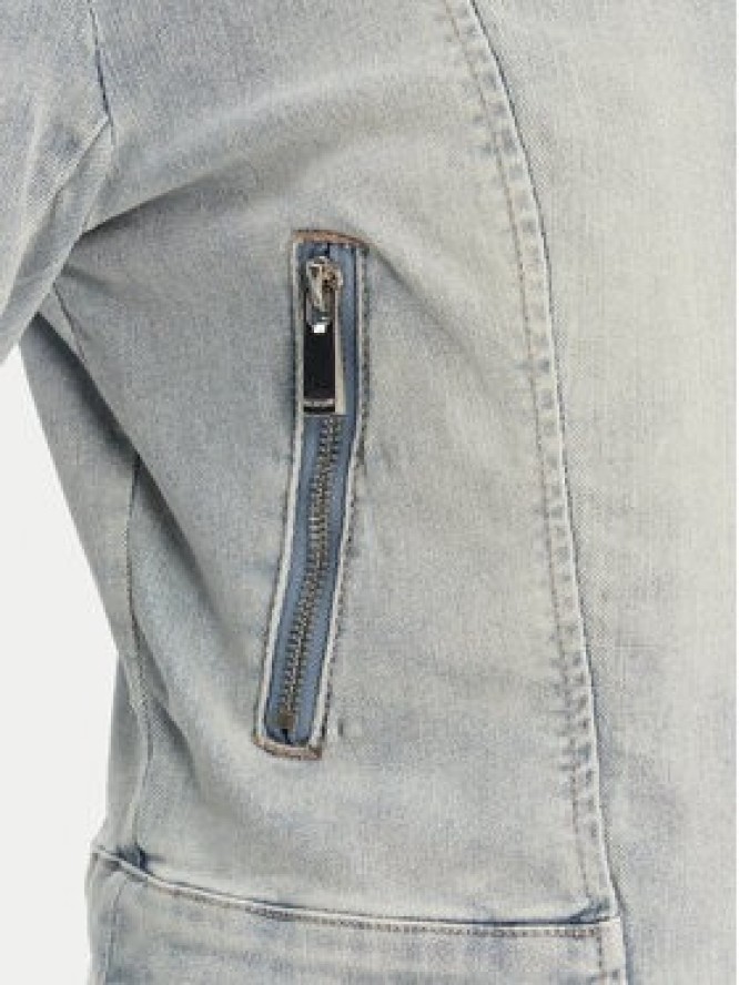 Morgan Kurtka jeansowa 241-VAMMY Błękitny Regular Fit