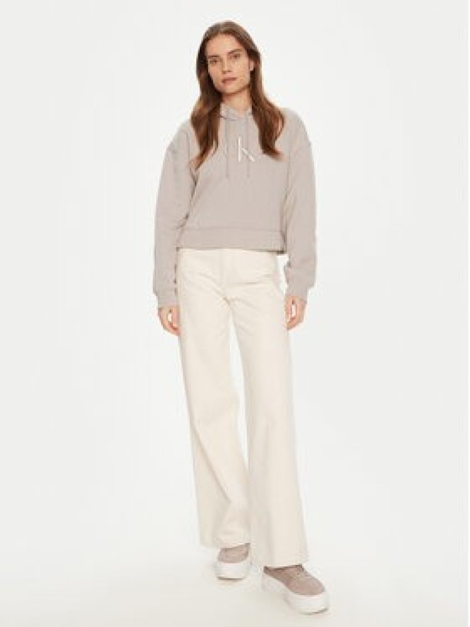 Calvin Klein Jeans Bluza J20J224718 Szary Relaxed Fit