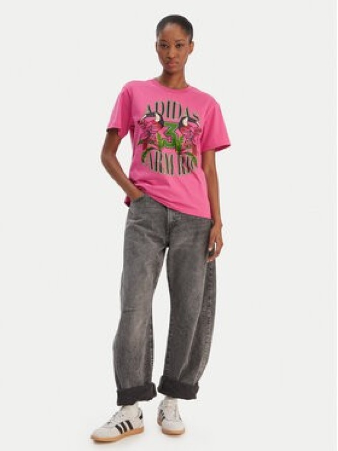 adidas T-Shirt Farm Rio Graphic KD4640 Różowy Regular Fit