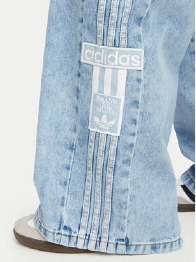 adidas Jeansy Adibreak Mid Rise Wide Leg Denim Pant KT2651 Niebieski jasny Wide Leg