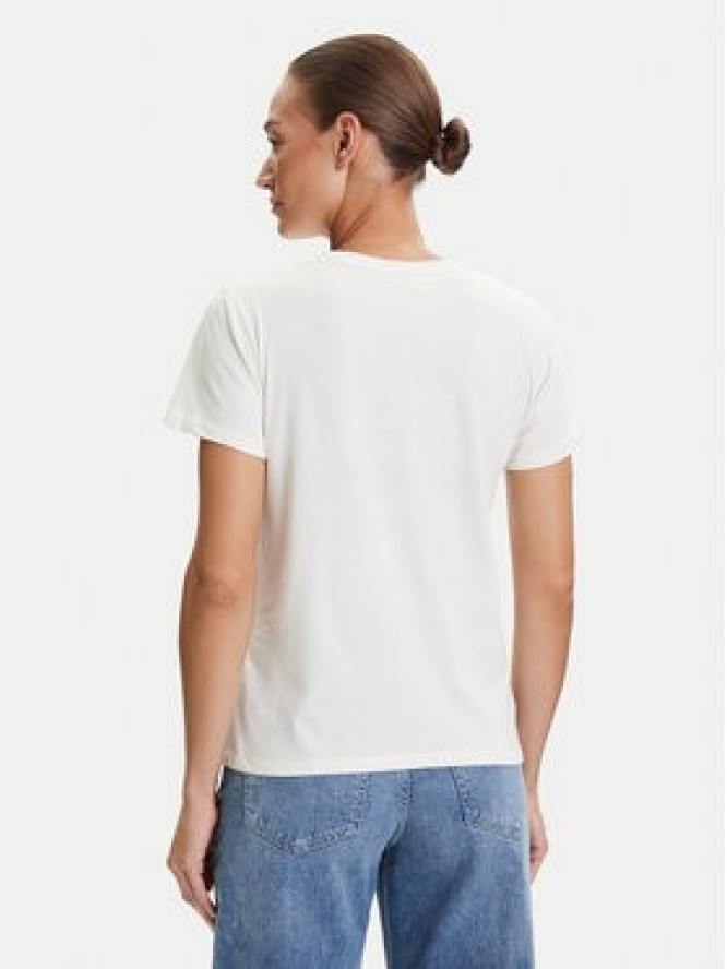 Liu Jo Sport T-Shirt TF5162 JS923 Écru Regular Fit